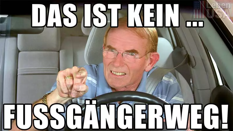Die Almans: Fußgängerweg