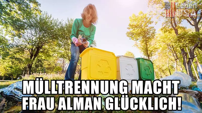 Die Almans: Frau Alman trennt Müll